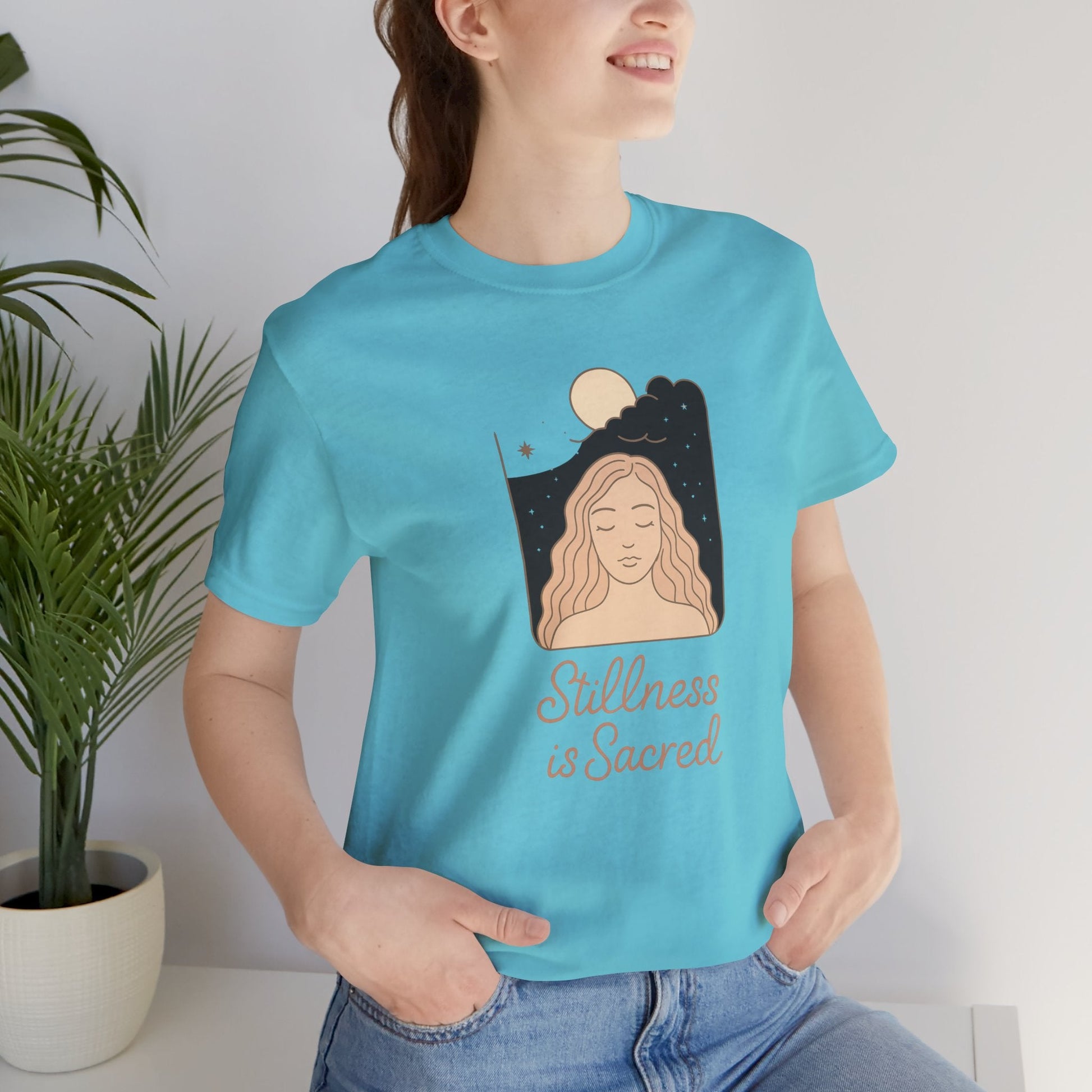 Stillness is Sacred Shirt – Mindfulness Spiritual T-Shirt, Meditative Feminine Graphic Tee, Self - Care Empowerment Top - Spirit Stitch