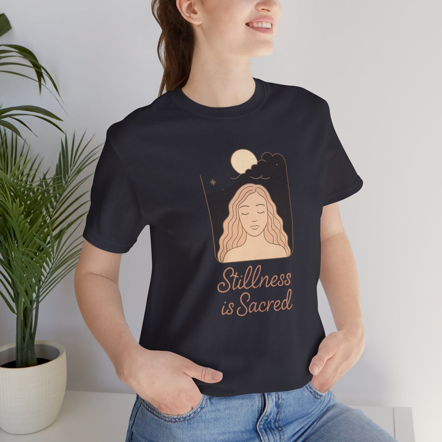 Stillness is Sacred Shirt – Mindfulness Spiritual T-Shirt, Meditative Feminine Graphic Tee, Self - Care Empowerment Top - Spirit Stitch