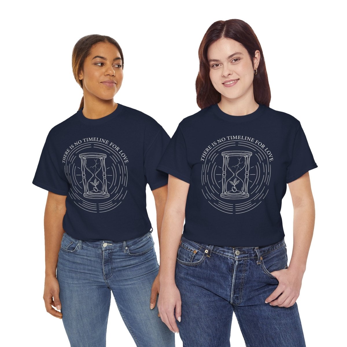 There Is No Timeline for Love Shirt | Classic Heavy Cotton Tee | Grief Memorial Tee | Hourglass Sympathy Gift | Loss Remembrance Shirt - Spirit Stitch