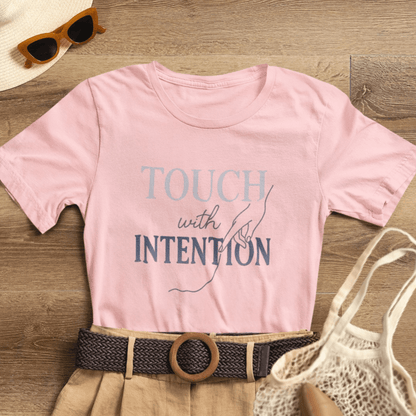 Touch with Intention Shirt – Mindfulness T-Shirt, Minimalist Affirmation Tee, Spiritual Wellness Clothing - Spirit Stitch