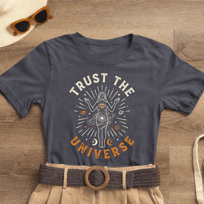 Trust The Universe Shirt | Divine Feminine Goddess Tee | Spiritual Affirmation T-Shirt — Soft Tee - Spirit Stitch