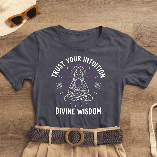 Trust Your Intuition Shirt | Divine Feminine Tee |Third Eye Meditation Graphic — Soft Tee - Spirit Stitch