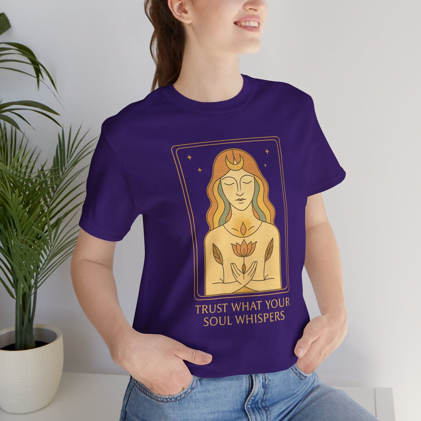 Trust Your Soul Whispers T-Shirt – Mystical Feminine Energy Graphic Tee - Spirit Stitch