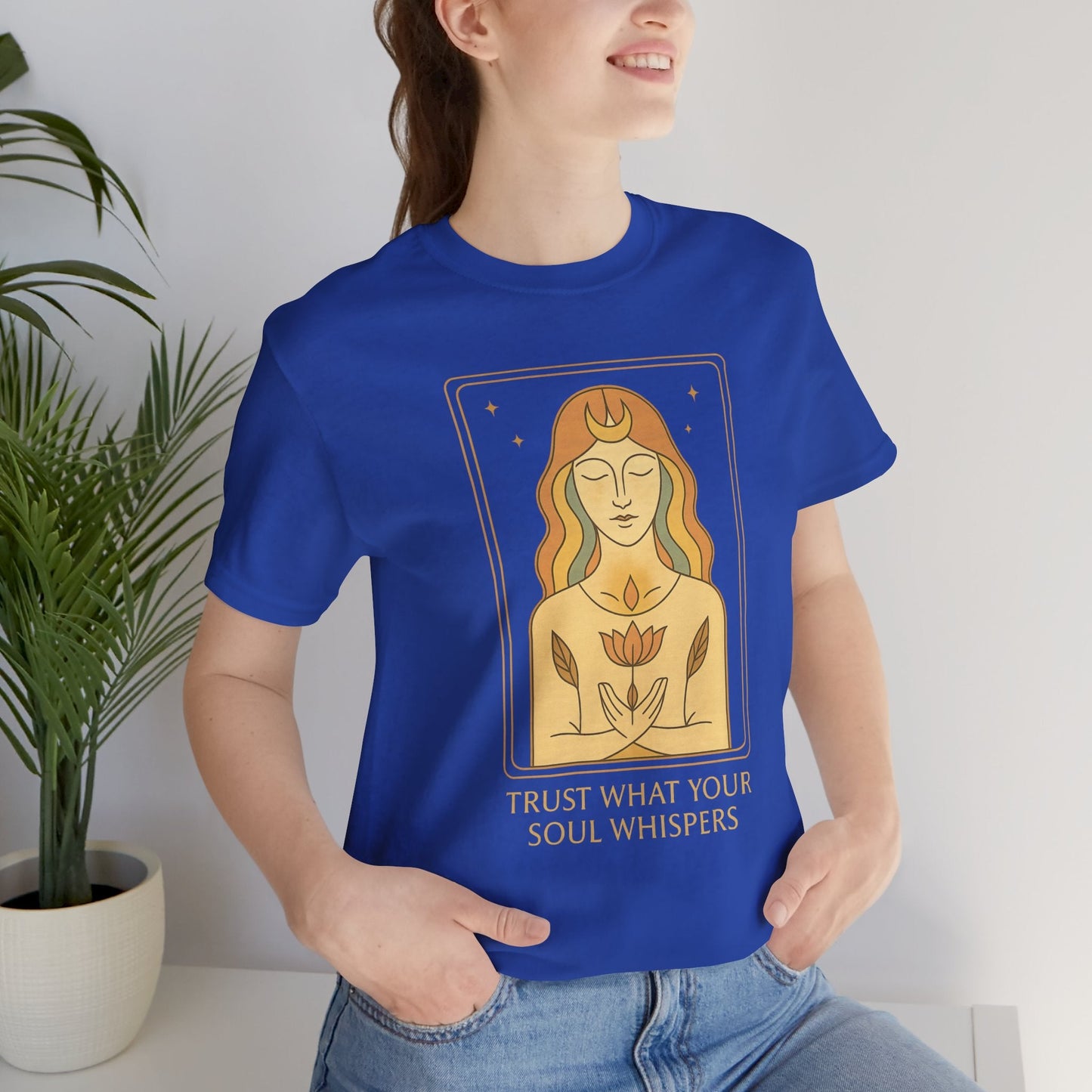 Trust Your Soul Whispers T-Shirt – Mystical Feminine Energy Graphic Tee - Spirit Stitch