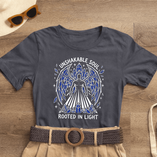 Unshakable Soul Shirt | Divine Feminine Goddess Tee | Spiritual Affirmation T-Shirt | Crystal Angel Graphic - Spirit Stitch