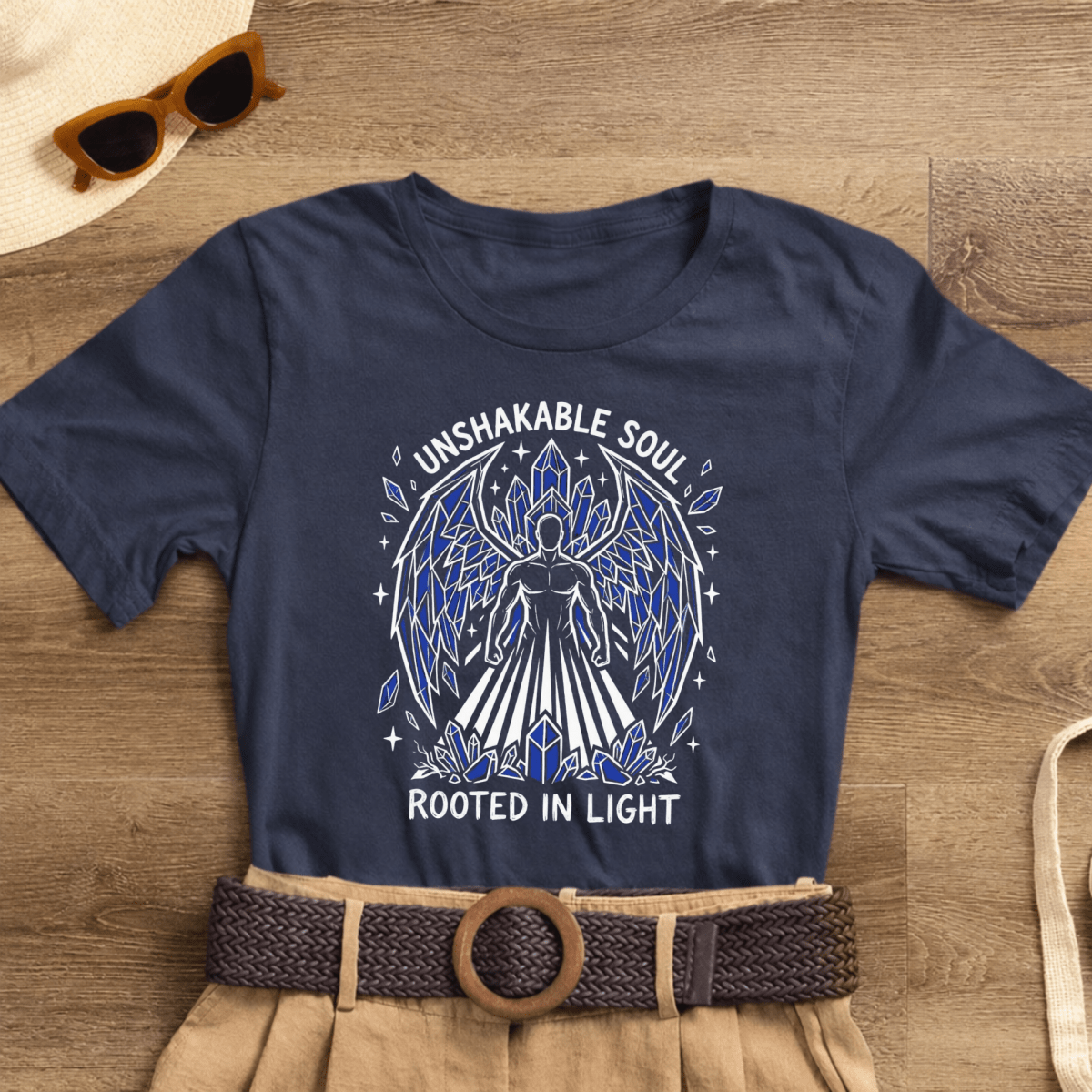 Unshakable Soul Shirt | Divine Feminine Goddess Tee | Spiritual Affirmation T-Shirt | Crystal Angel Graphic - Spirit Stitch