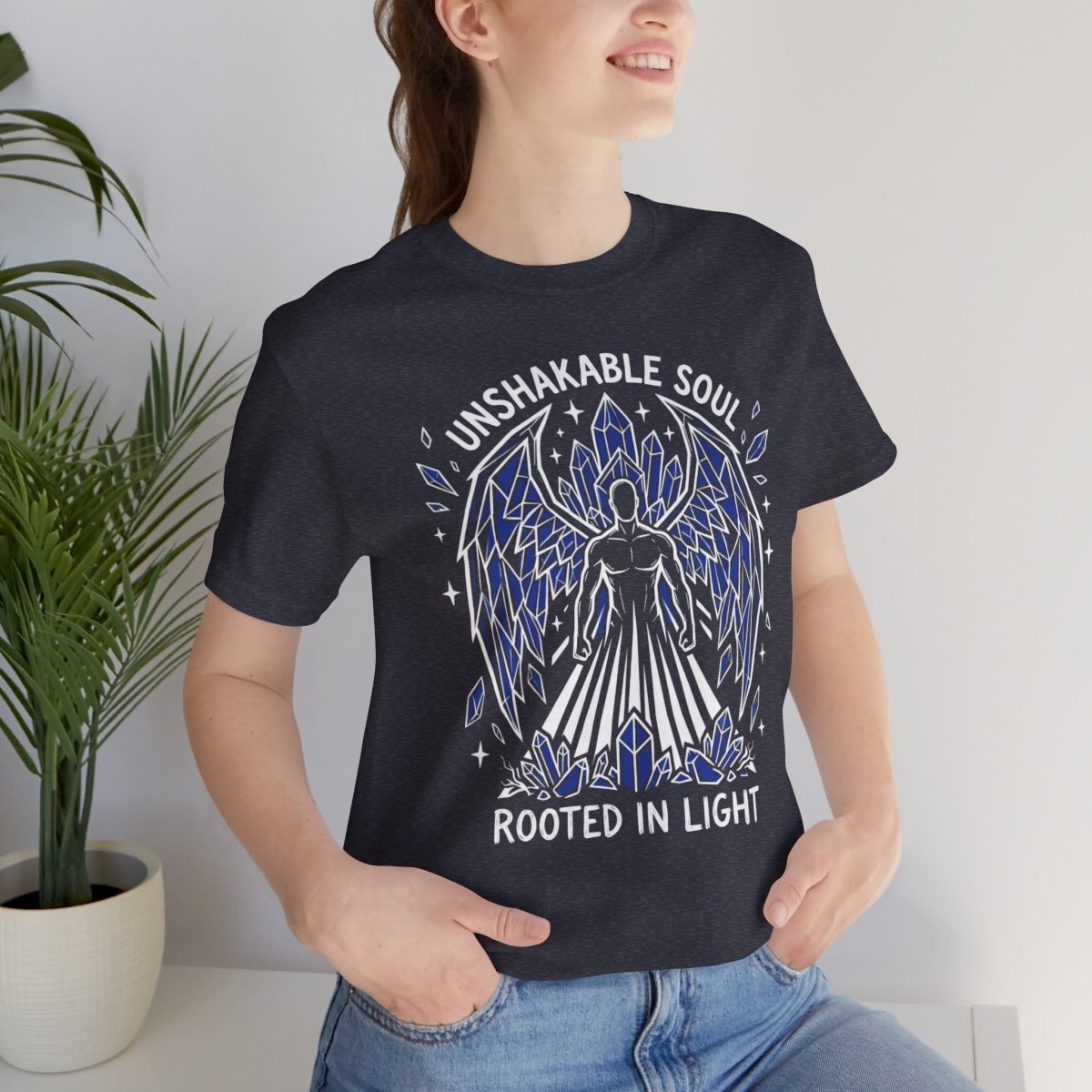 Unshakable Soul Shirt | Divine Feminine Goddess Tee | Spiritual Affirmation T-Shirt | Crystal Angel Graphic - Spirit Stitch