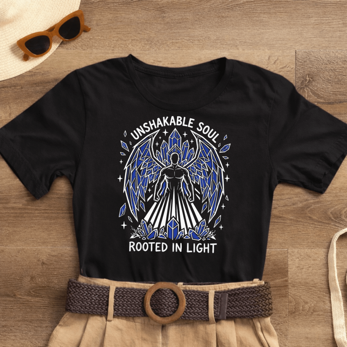 Unshakable Soul Shirt | Divine Feminine Goddess Tee | Spiritual Affirmation T-Shirt | Crystal Angel Graphic - Spirit Stitch