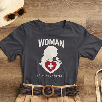 Woman Self - Protection T-Shirt – Empowerment Statement Shirt for Women - Spirit Stitch