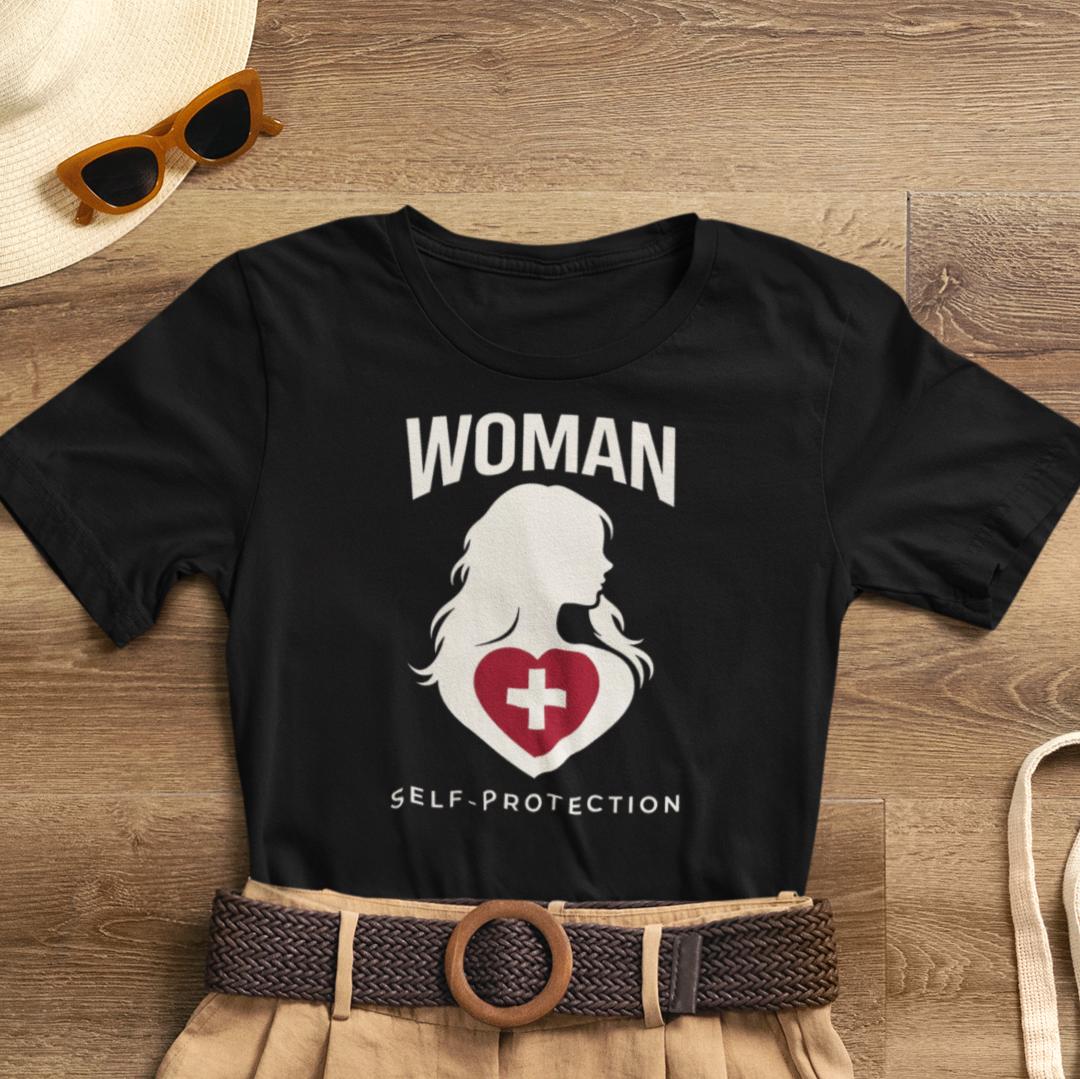 Woman Self - Protection T-Shirt – Empowerment Statement Shirt for Women - Spirit Stitch