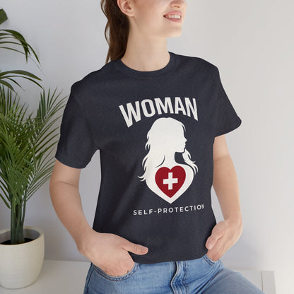 Woman Self - Protection T-Shirt – Empowerment Statement Shirt for Women - Spirit Stitch
