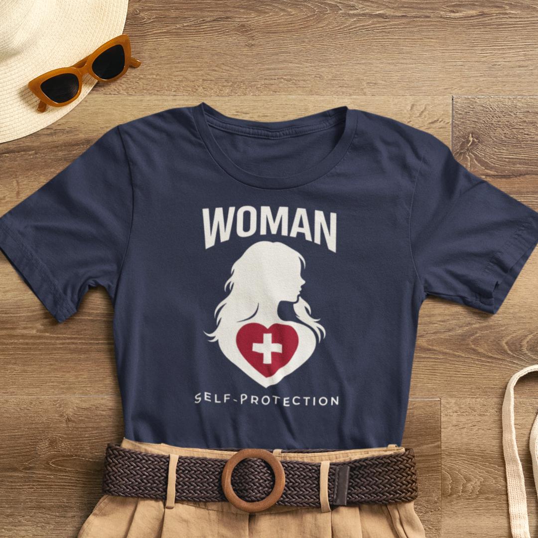 Woman Self - Protection T-Shirt – Empowerment Statement Shirt for Women - Spirit Stitch