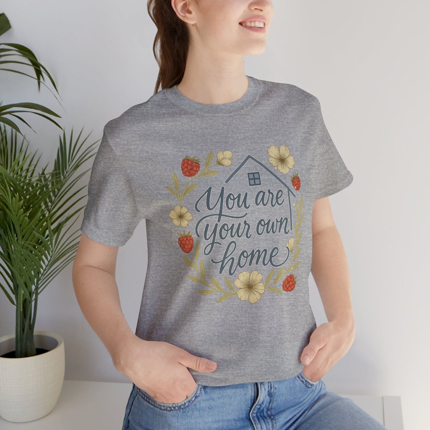 You Are Your Own Home Shirt – Fall Cottagecore Self - Love Tee - Spirit Stitch