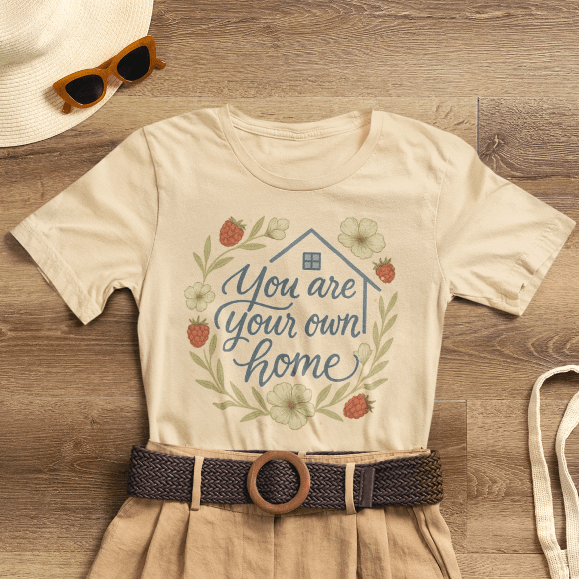 You Are Your Own Home Shirt – Fall Cottagecore Self - Love Tee - Spirit Stitch