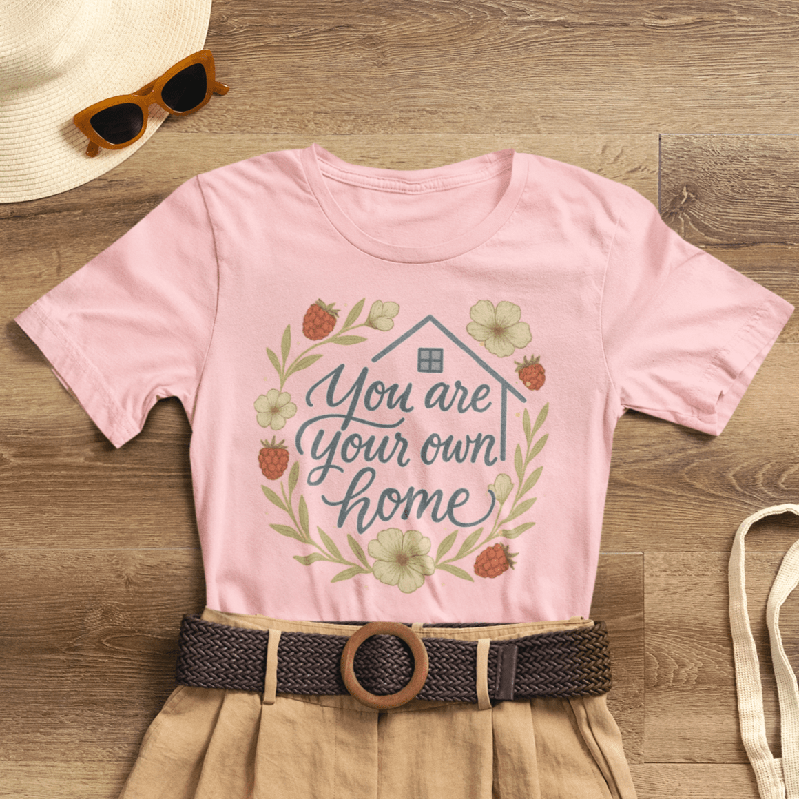 You Are Your Own Home Shirt – Fall Cottagecore Self - Love Tee - Spirit Stitch